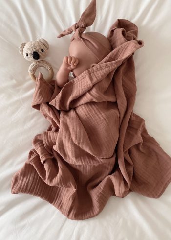 Muslinfilt Dusty Rose