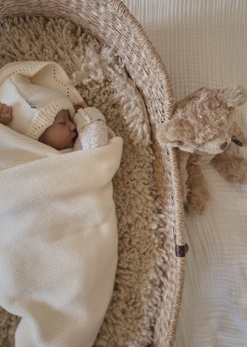 MiniLuna Filt & Mössa Ecru